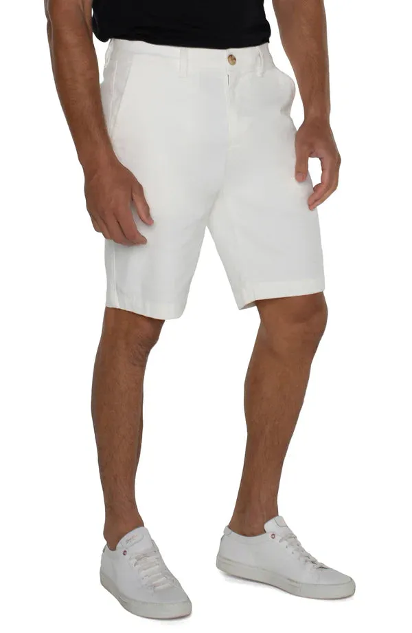 9.5" Trouser Short in White