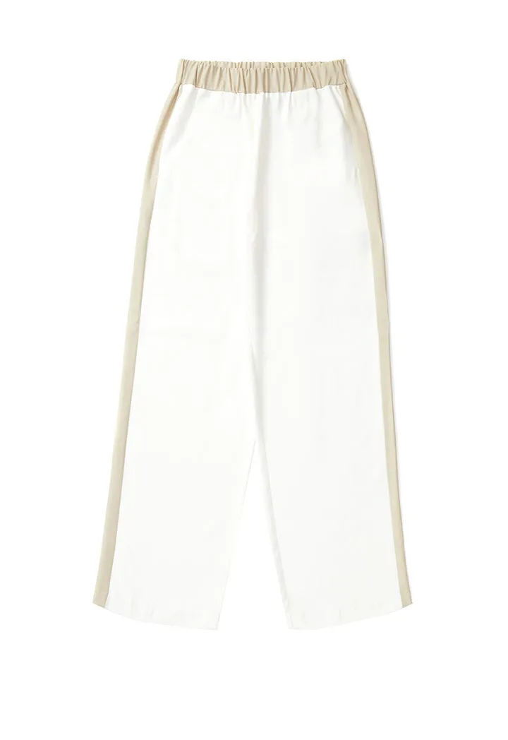 Academia Side Striped Trouser White