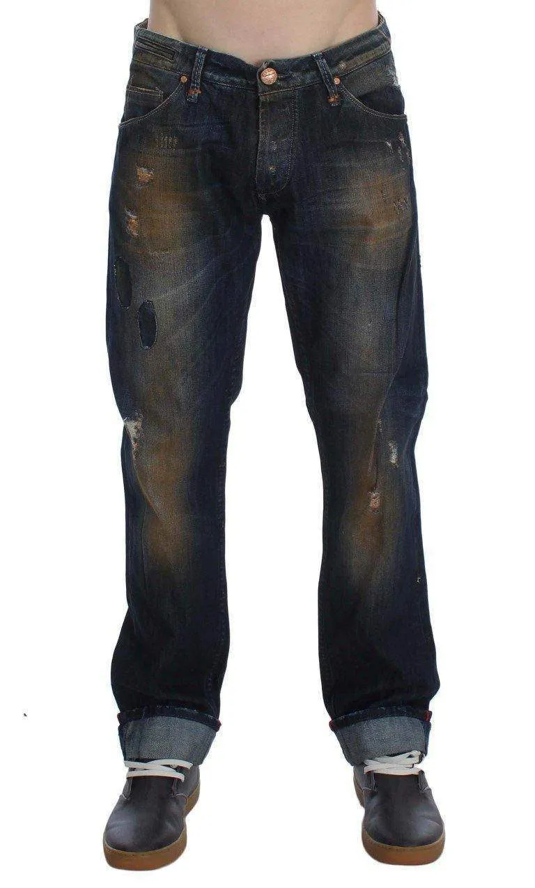 ACHT  Wash Cotton Regular Straight Fit Jeans