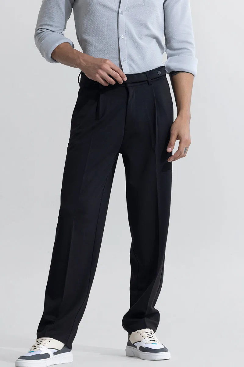 AdjustEase Black Trouser