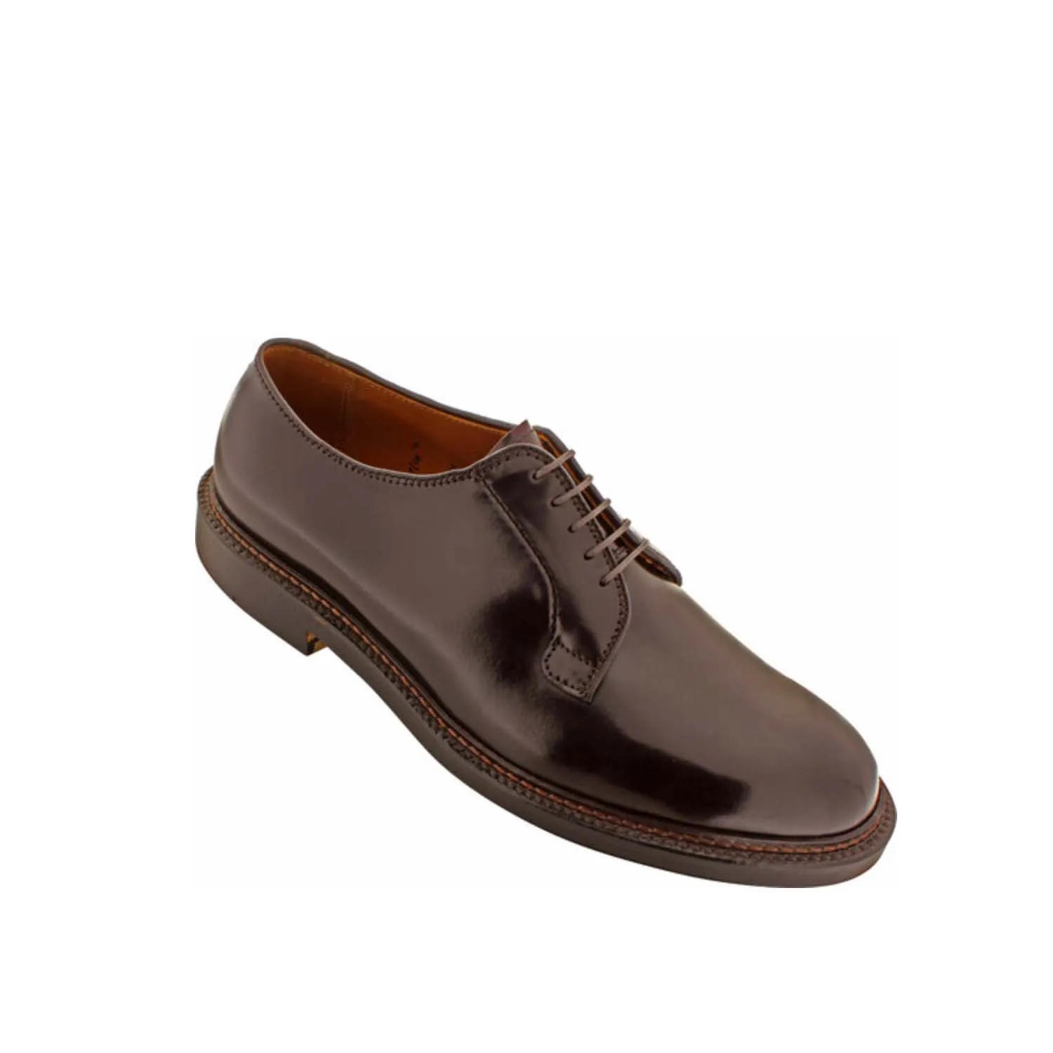 Alden 990 Plain Toe Blucher Color 8 Shell Cordovan