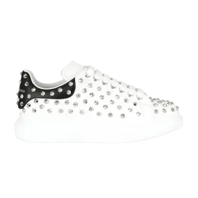 Alexander McQueen Oversized Sneaker 'White Black Studded'