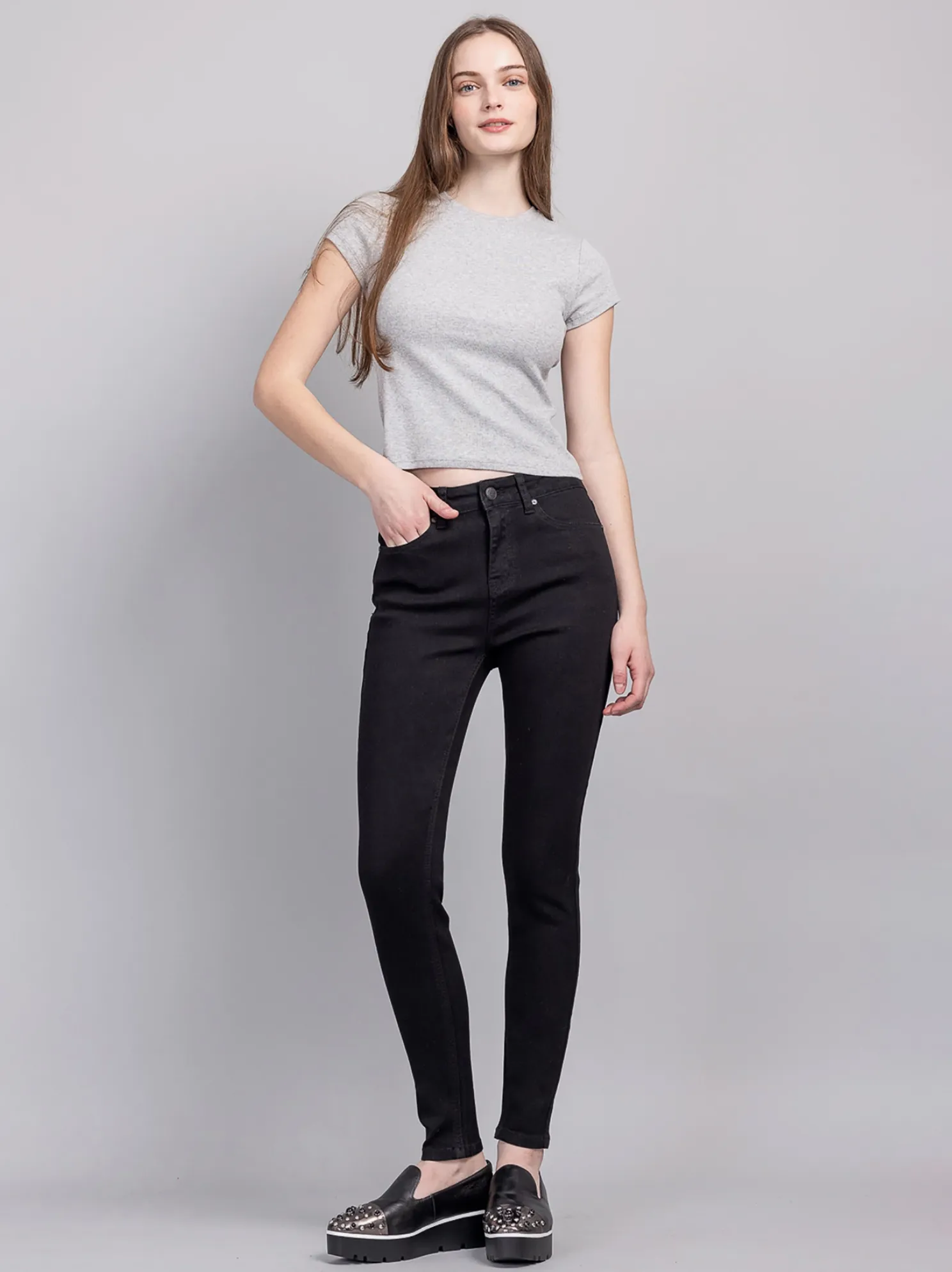 Alicia High Rise Classic Ankle Skinny Jeans (2 colors)