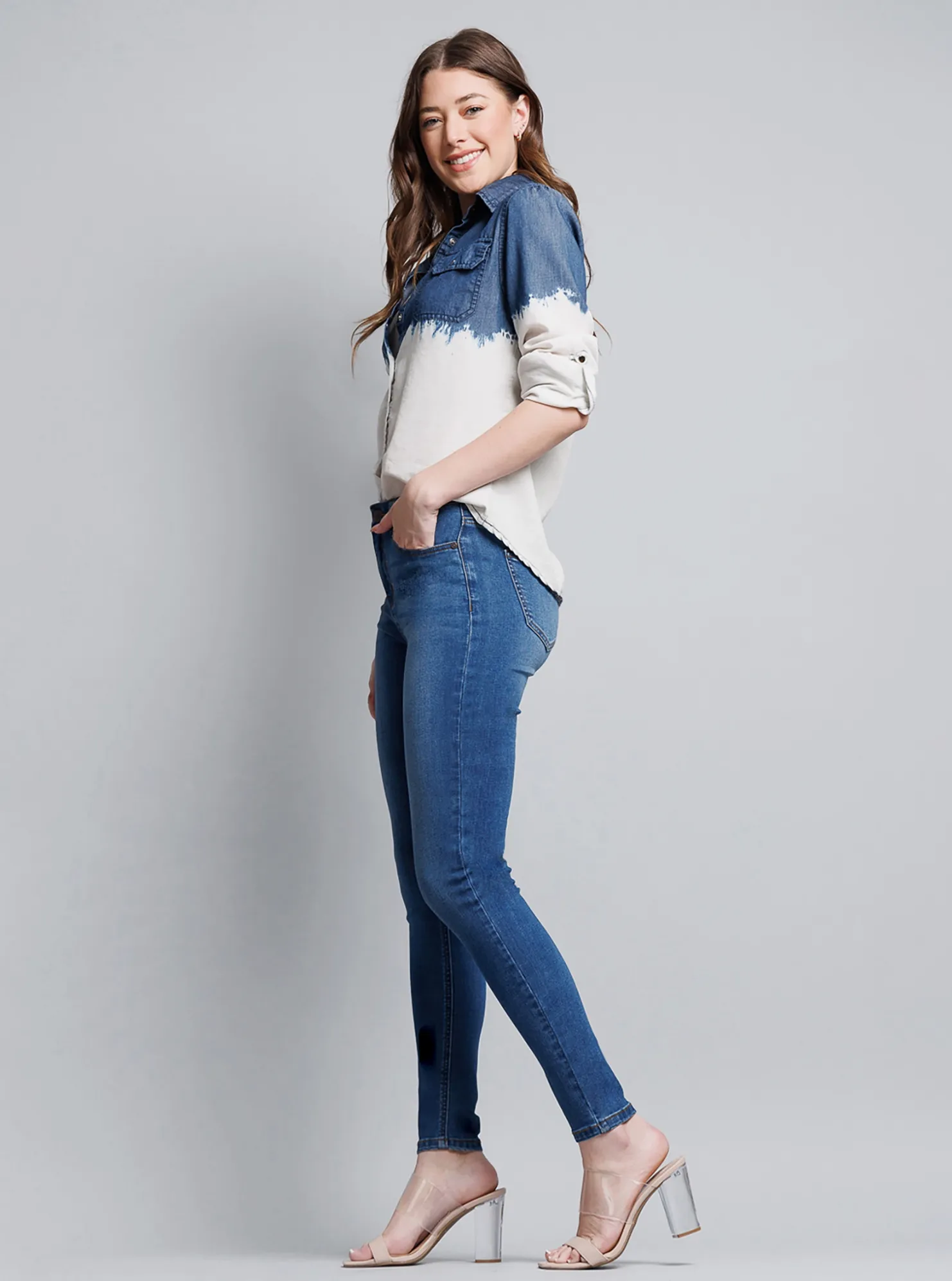 Alicia High Rise Classic Ankle Skinny Jeans (2 colors)