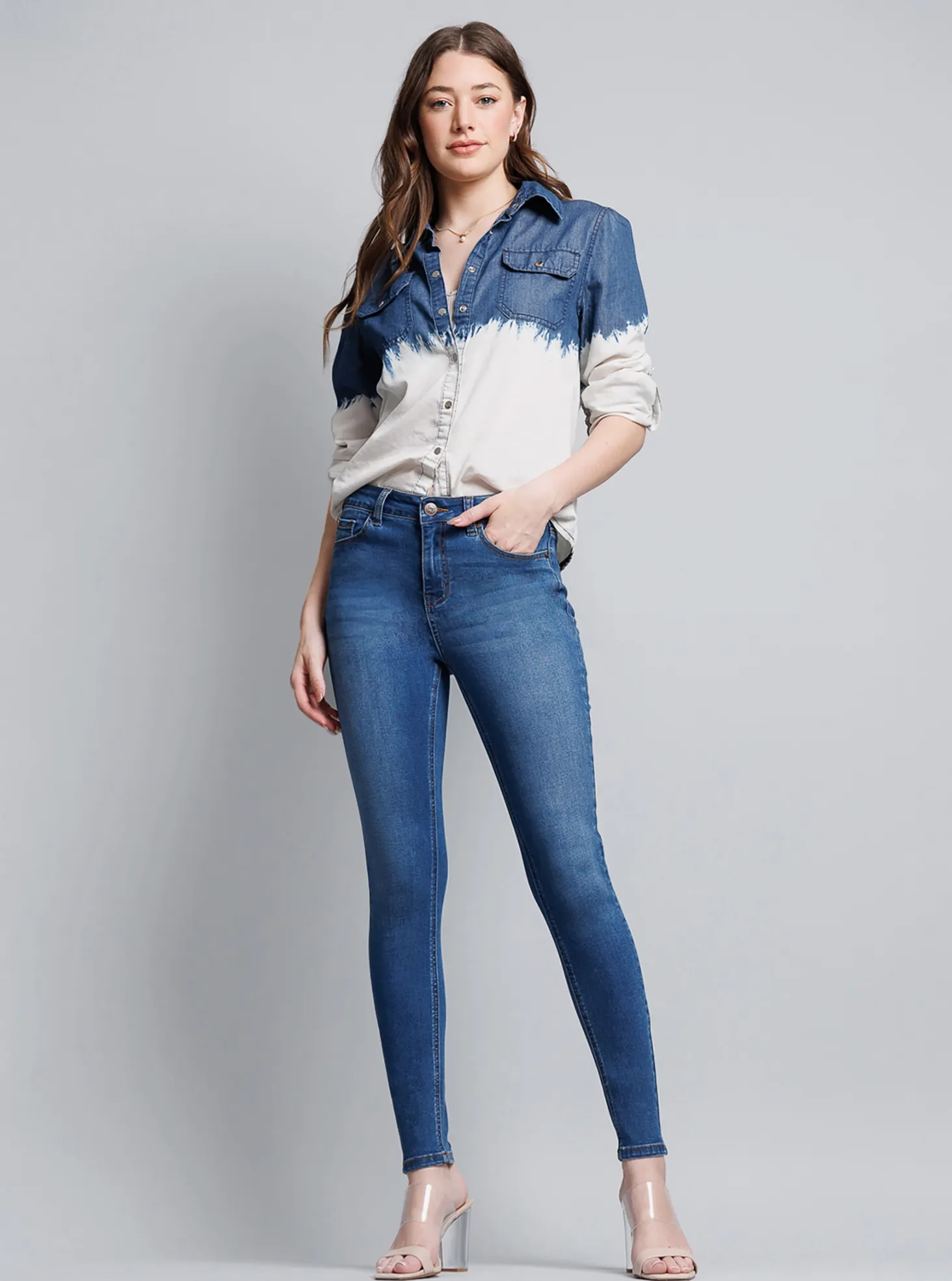 Alicia High Rise Classic Ankle Skinny Jeans (2 colors)