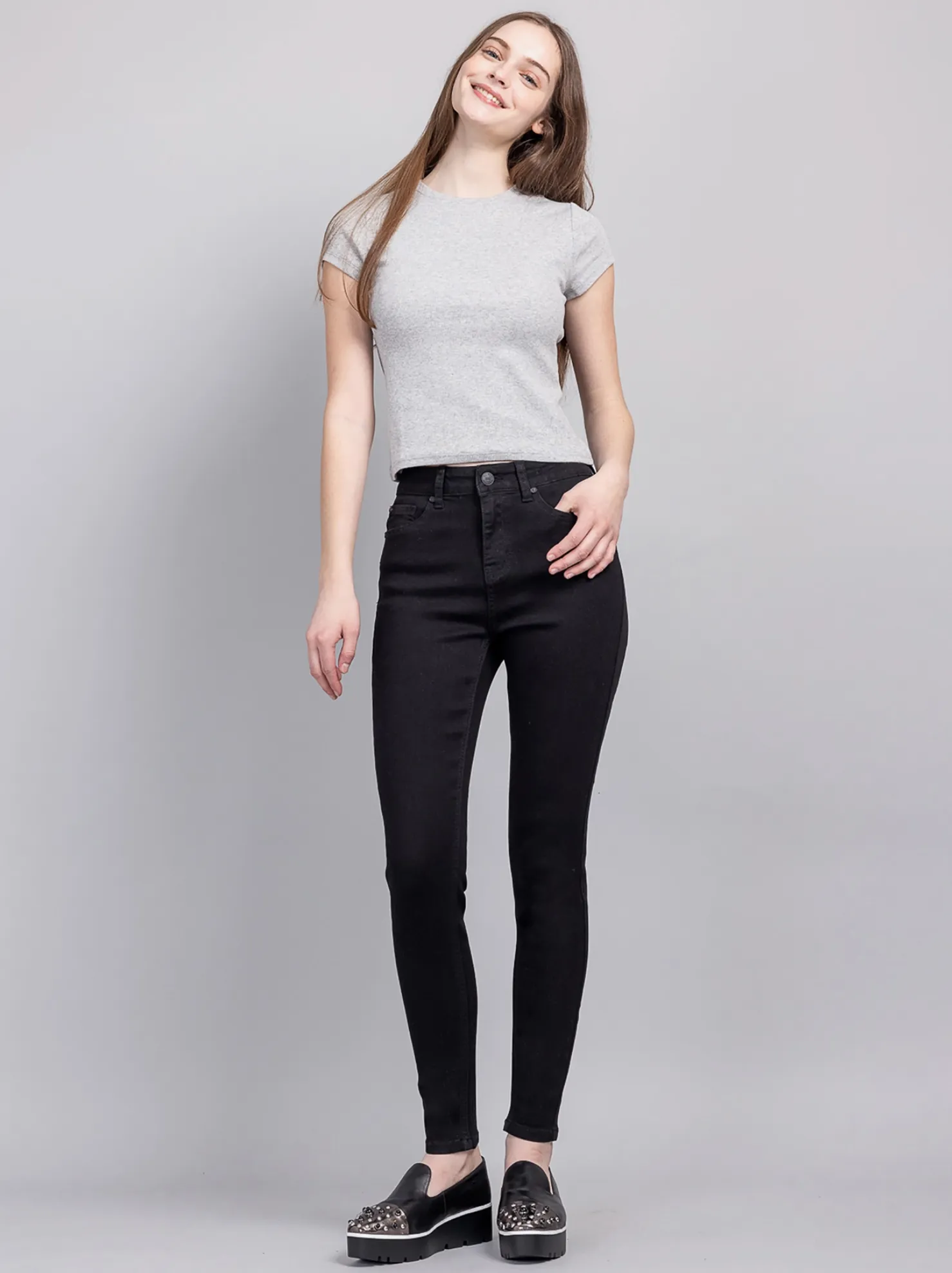 Alicia High Rise Classic Ankle Skinny Jeans (2 colors)