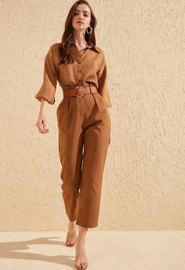 Ankle-Length Woven Trouser