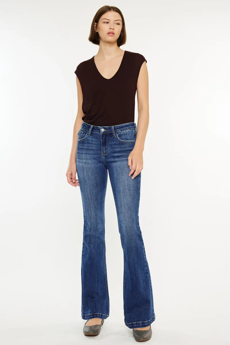 Annie Mid Rise Flare Jeans (Petite)