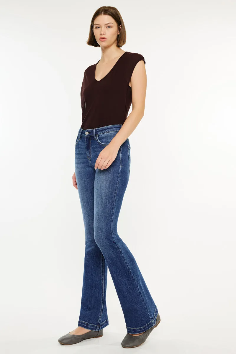 Annie Mid Rise Flare Jeans (Petite)