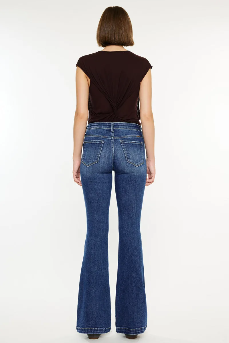 Annie Mid Rise Flare Jeans (Petite)