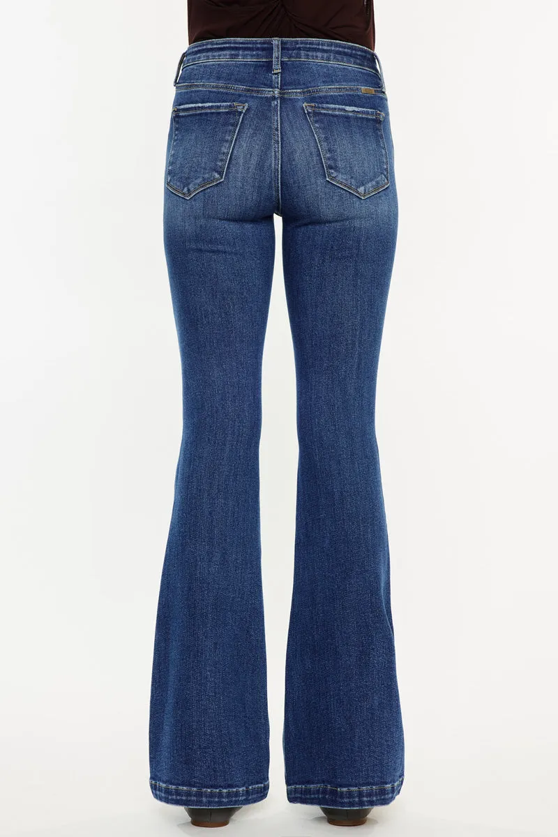 Annie Mid Rise Flare Jeans (Petite)