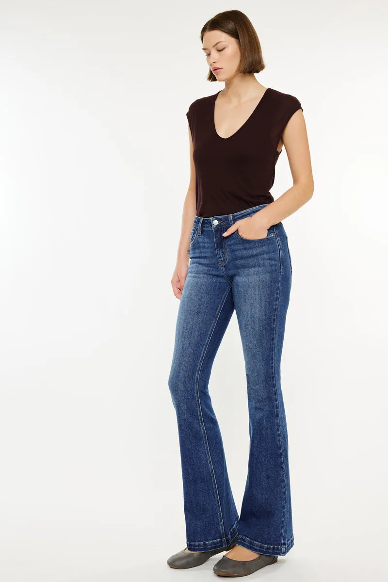 Annie Mid Rise Flare Jeans (Petite)