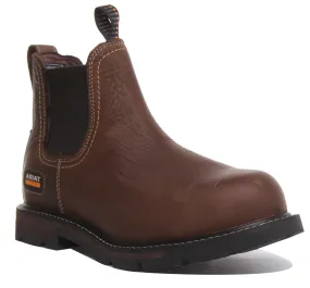 Ariat Ground Breaker In Brown Work Boot