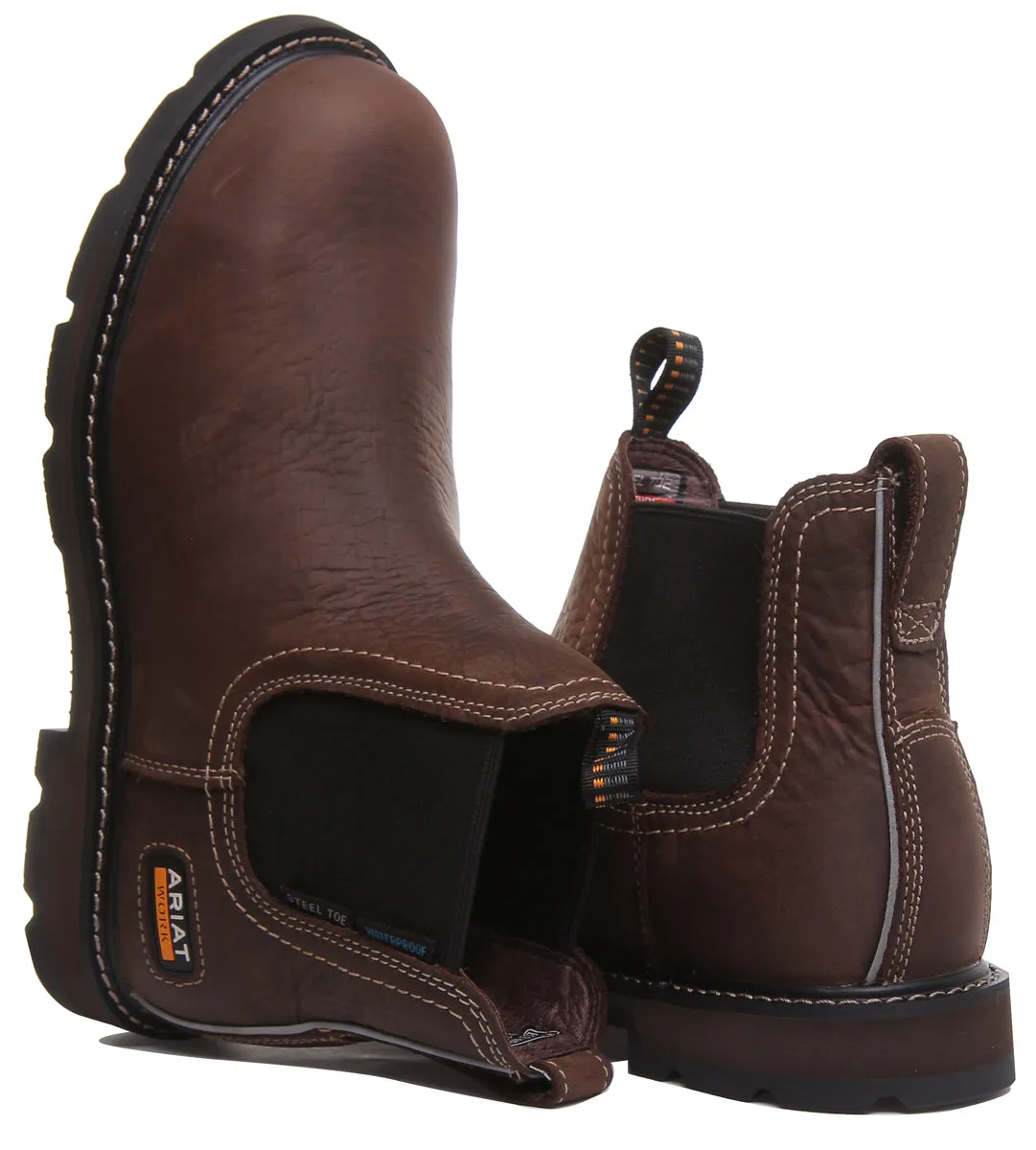 Ariat Ground Breaker In Brown Work Boot