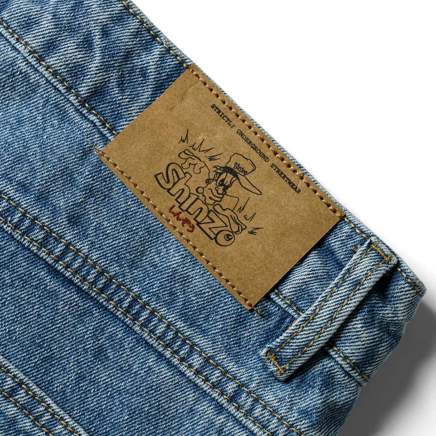 B-Boy Phat Cut Washed Indigo Jeans