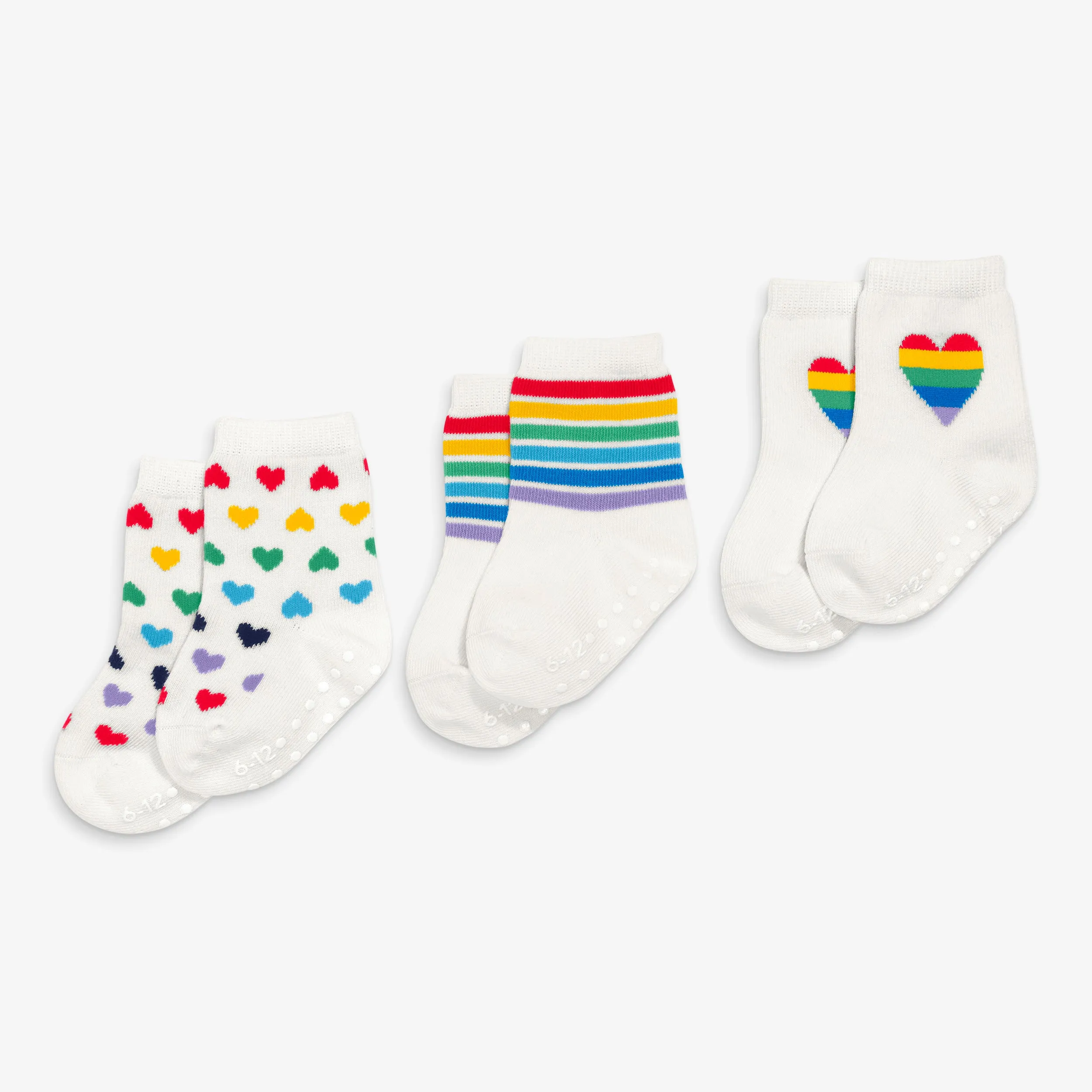 Baby rainbow sock 3-pack