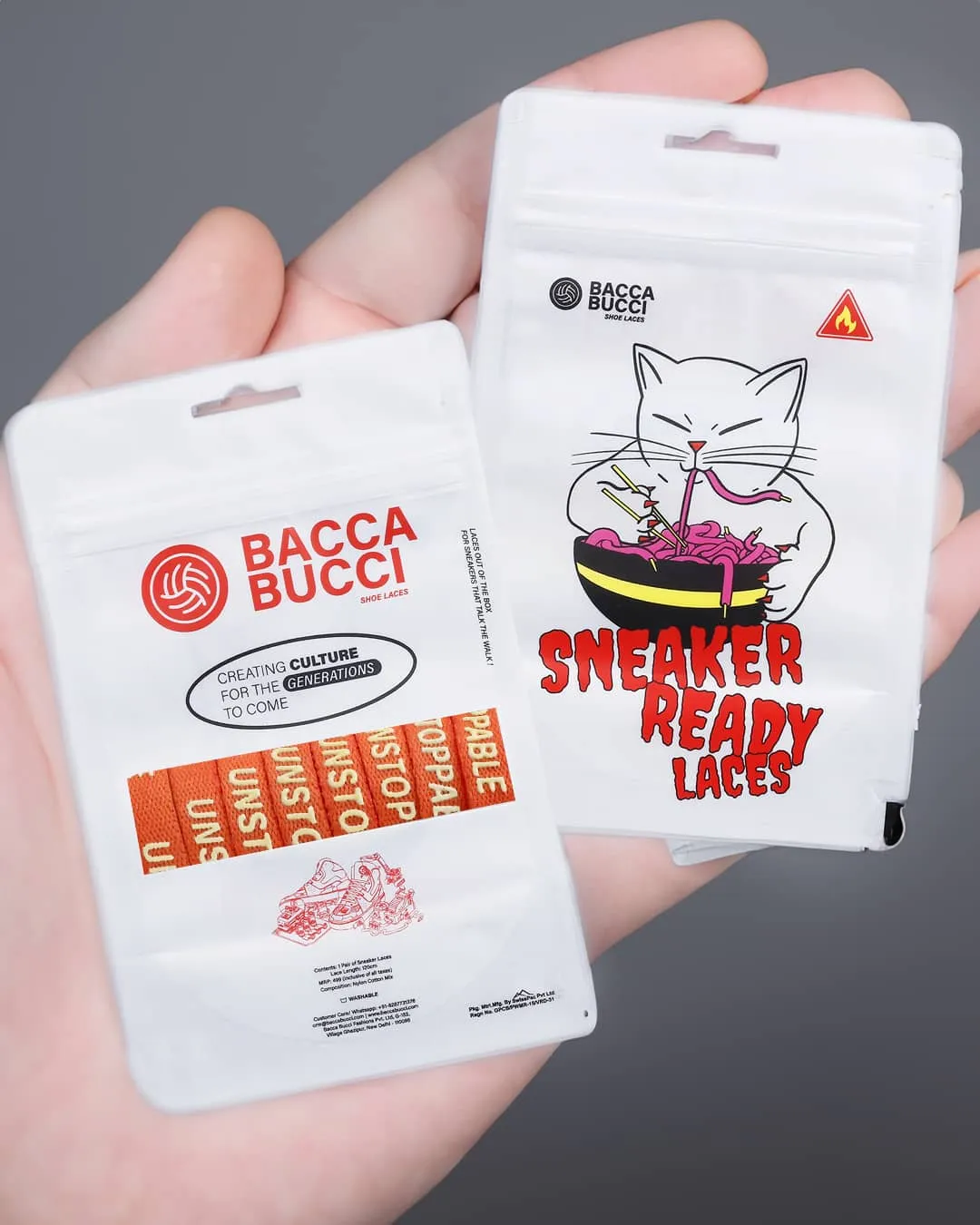 Bacca Bucci "Unstoppable" Sneaker Laces