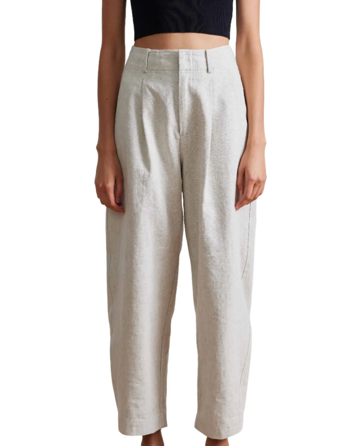 Bari Crop Trouser (Flax)