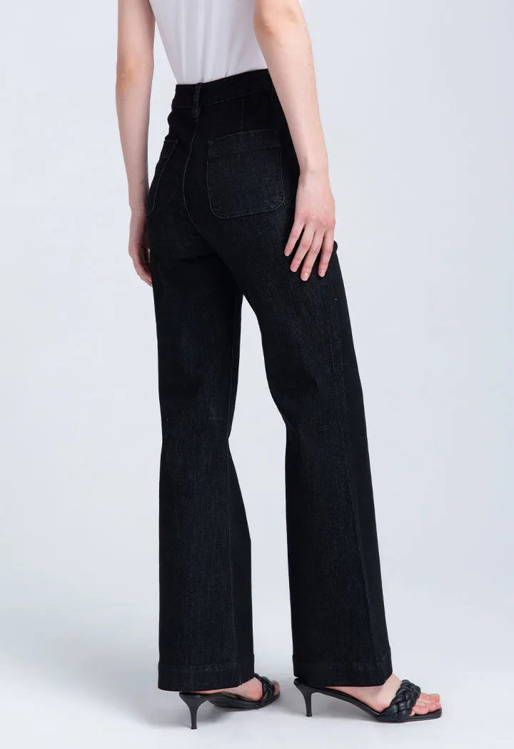 Bell Bottom Solid Trouser