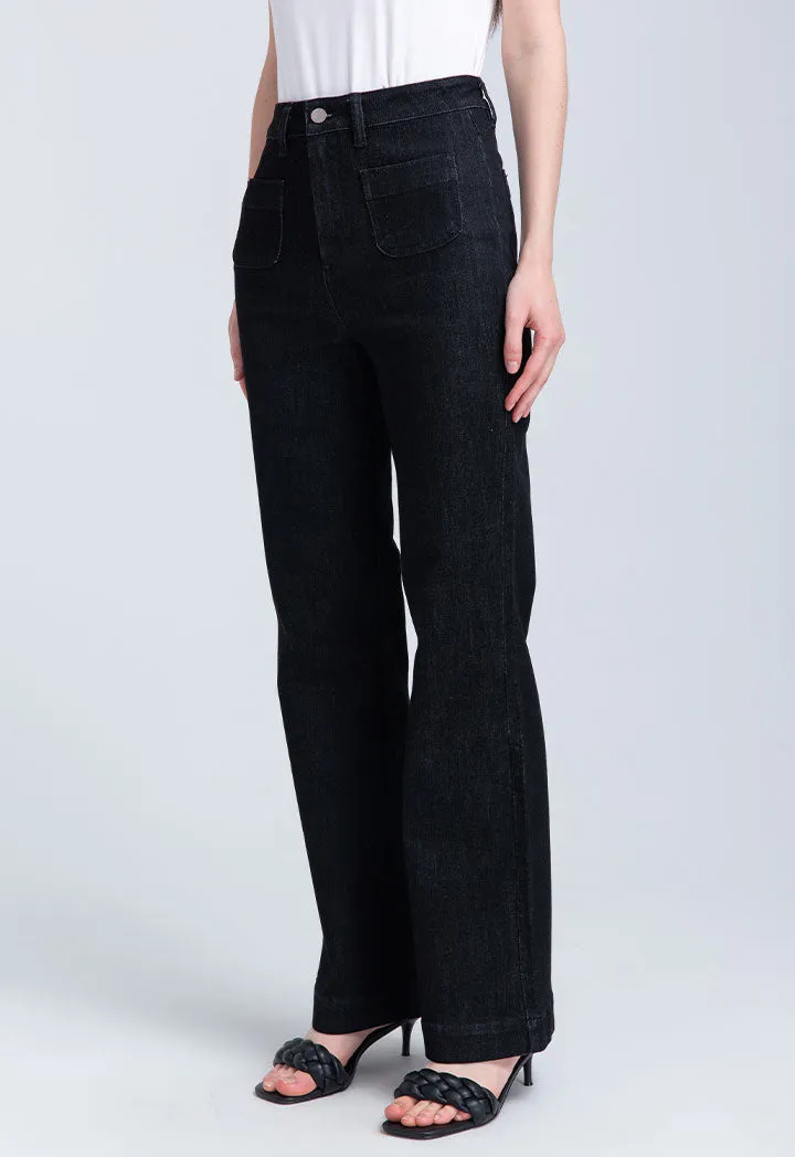 Bell Bottom Solid Trouser