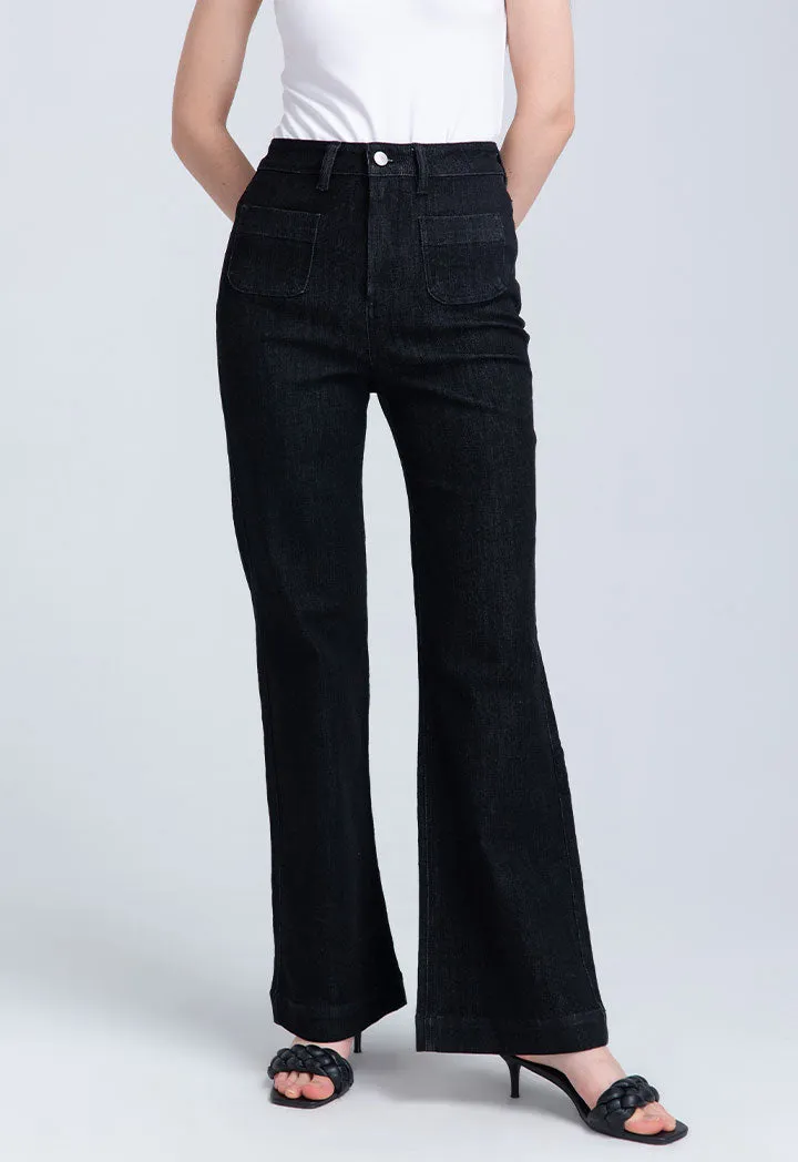 Bell Bottom Solid Trouser