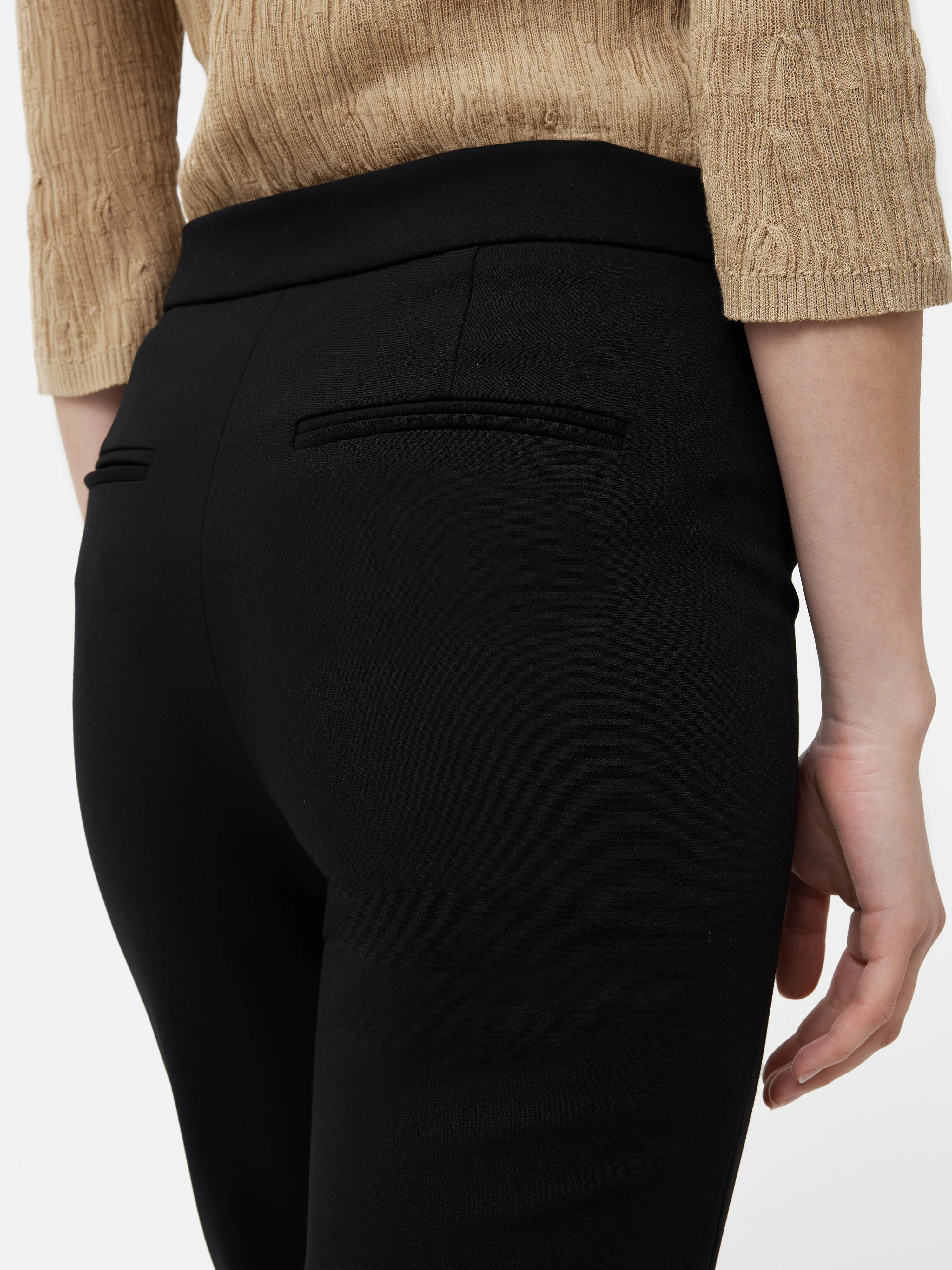 Bi Stretch Cigarette Trouser | Black