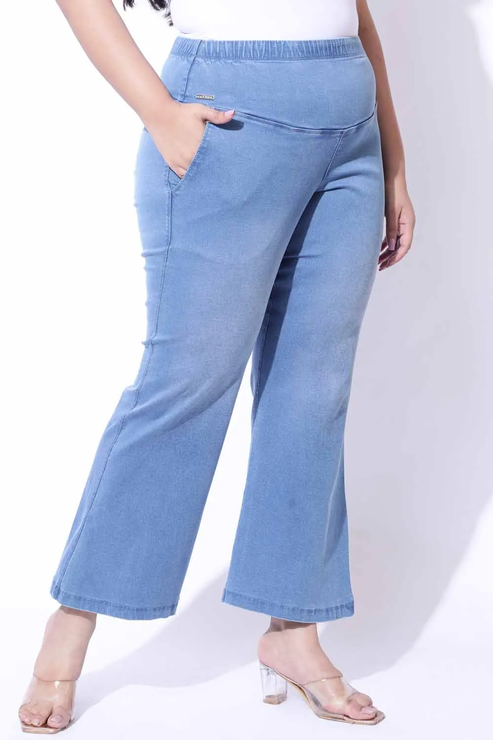 Blue Light Fade Flare Jeans