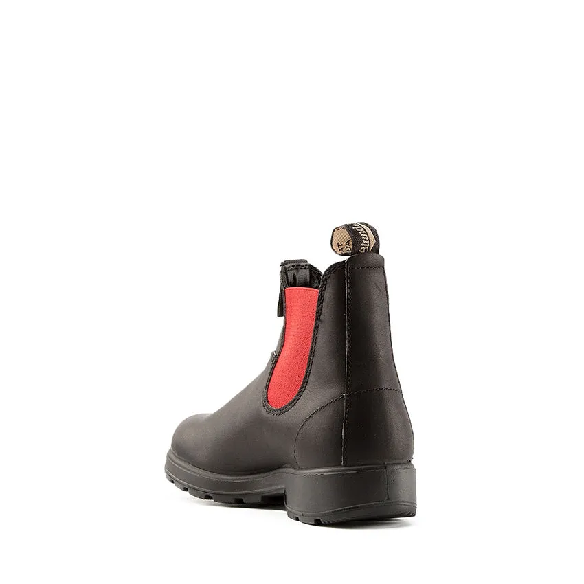 BLUNDSTONE BOOT 508 NERO ELASTICO ROSSO