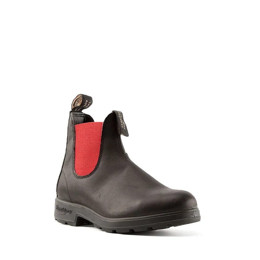 BLUNDSTONE BOOT 508 NERO ELASTICO ROSSO