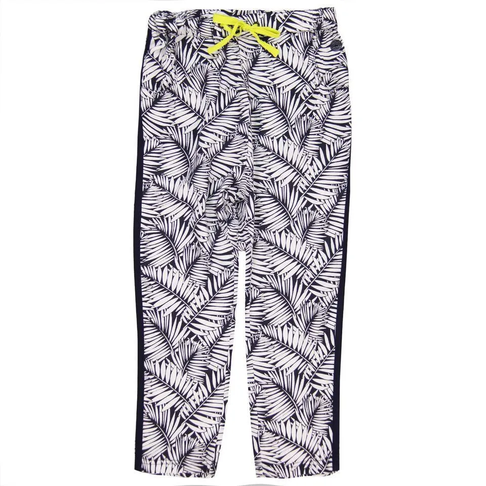 Boboli Trouser - Black and White Ferns