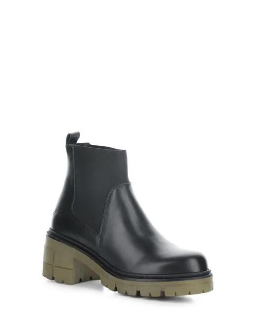 Bos & Co Bian Lug Sole Boot | Black/Khaki