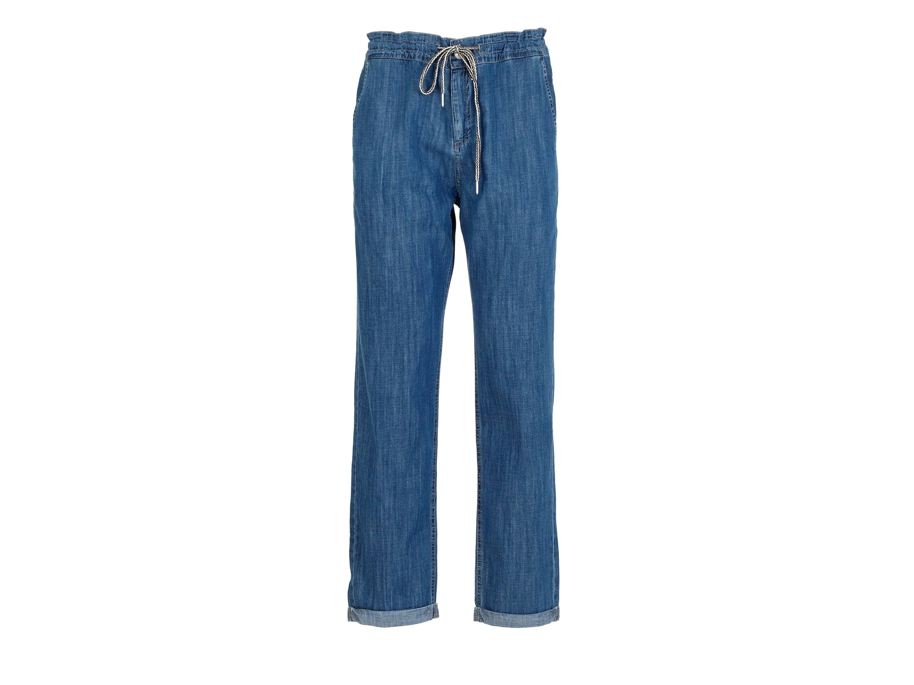 CAFENOIR Jeans Sportivo Coulisse Pantalone Blu Medio Chiaro JP0031