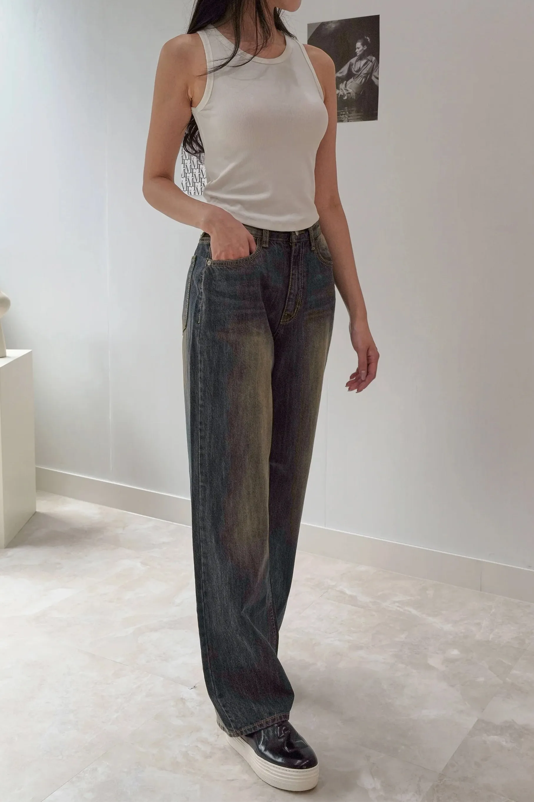 Carli High Rise Wide Leg Jeans