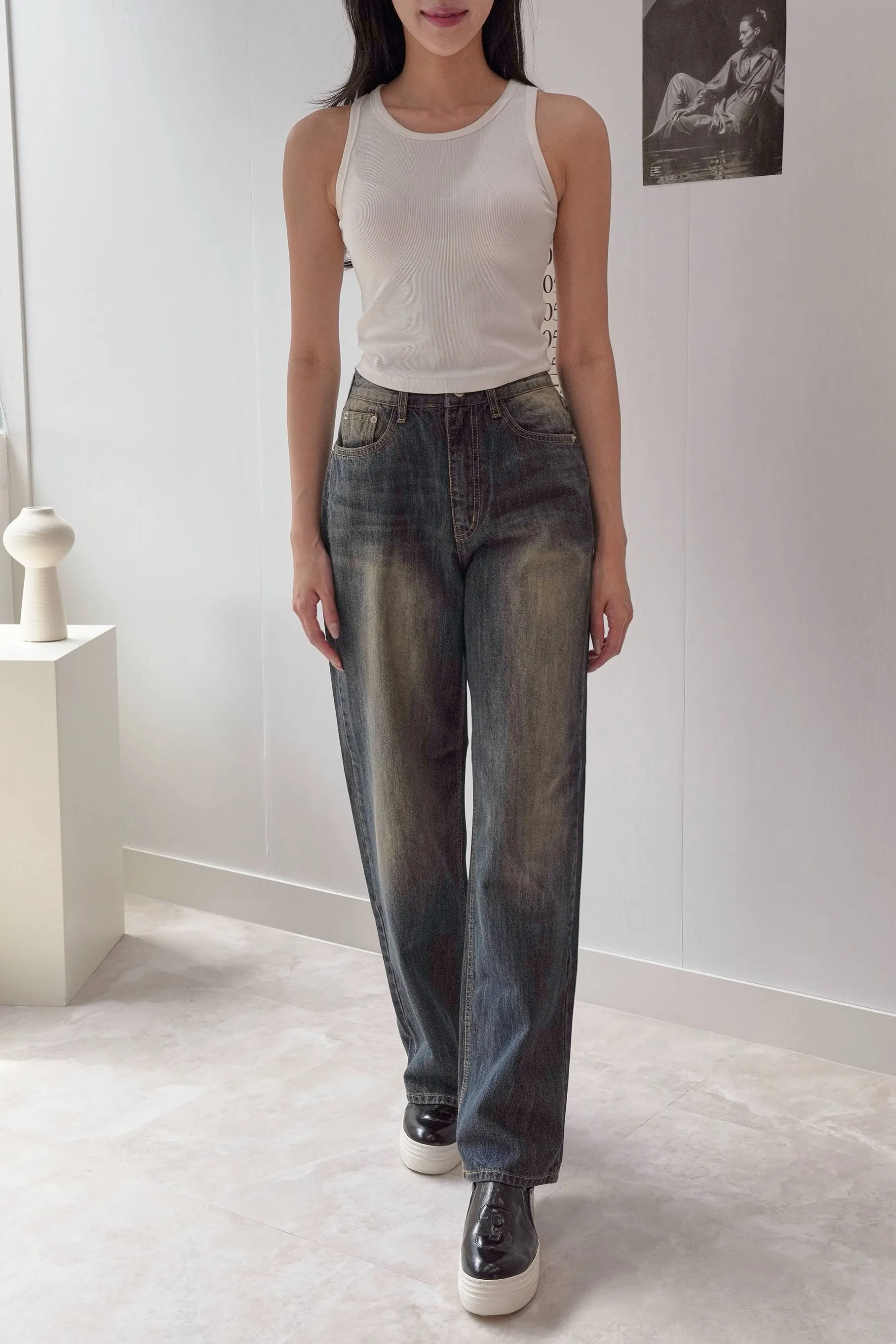 Carli High Rise Wide Leg Jeans