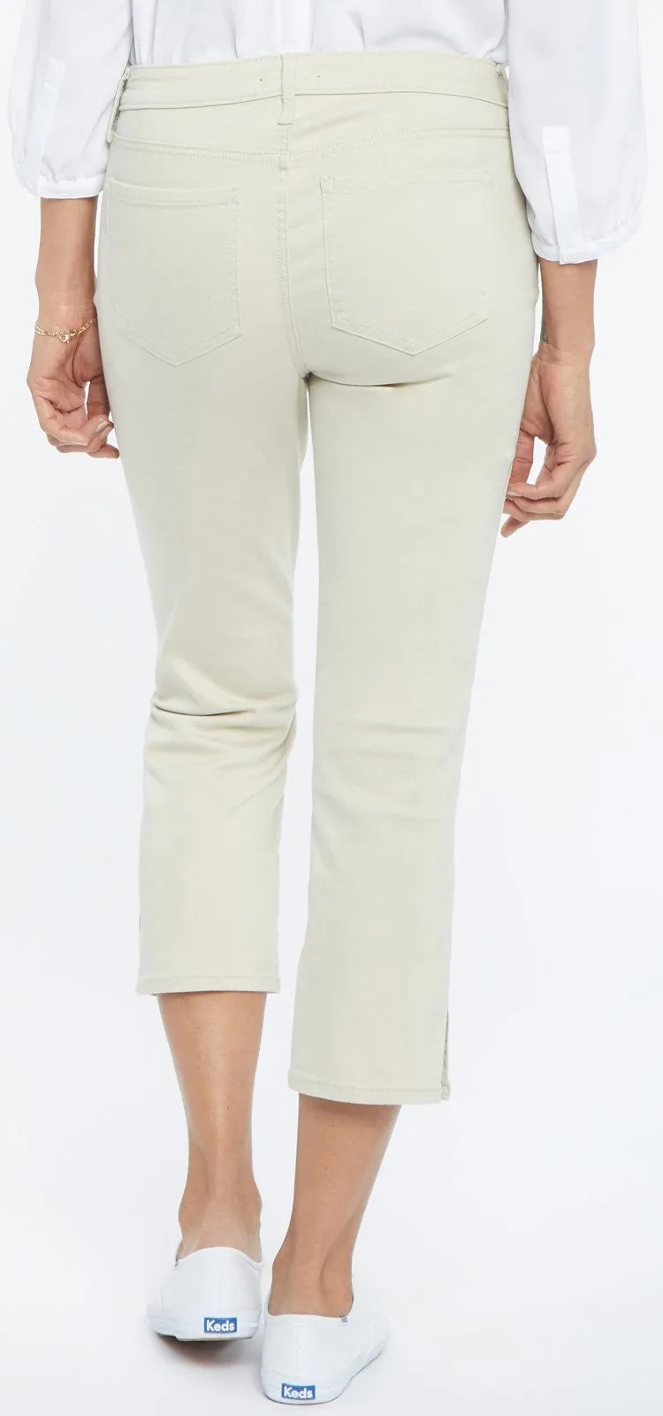 Chloe Capri Jeans Premium Denim Beige | Feather