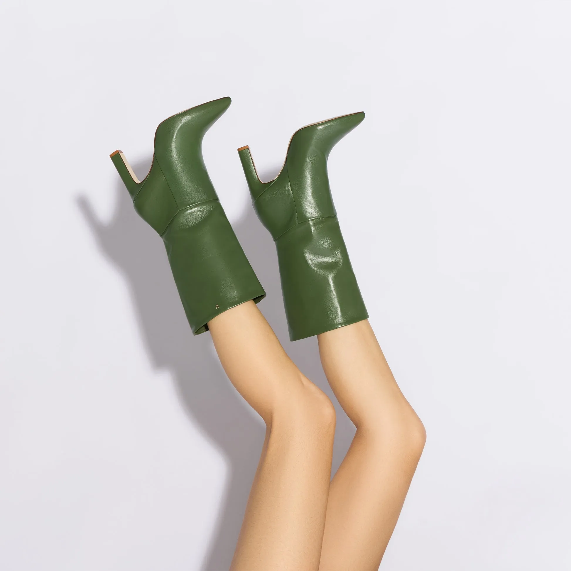 Cindy Boot In Olivine Leather