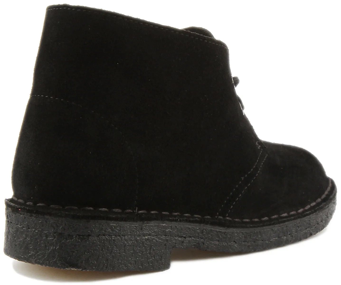 Clarks Originals Desert Boot In Black Sued For Women