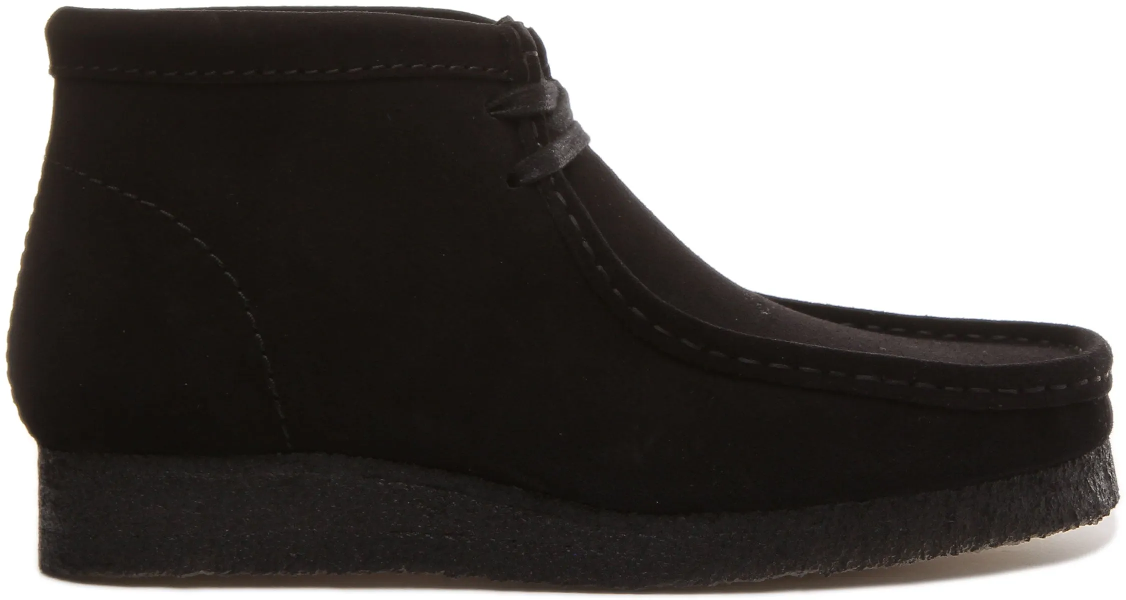 Clarks Originals Wallabee Boot In Black Suede For Men