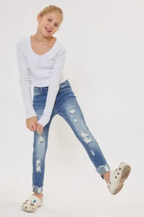 Cole High Rise Ankle Skinny Kid Jeans