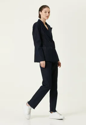 Collection Piping Detail Trouser Navy Blue