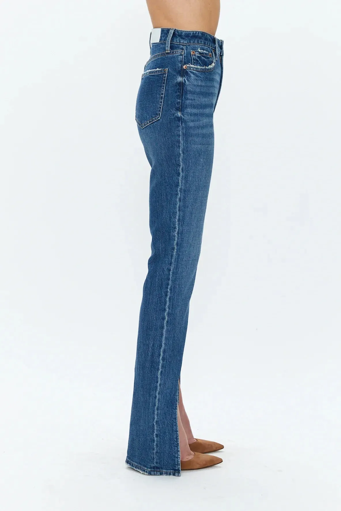 Colleen High Rise Slim Boot Jean - Willow