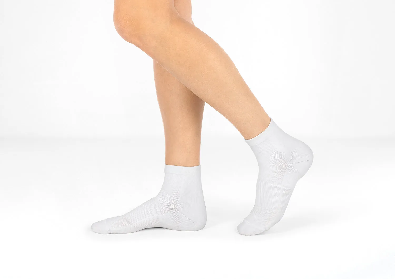 Compression Ankle Sock 15-20 mmHg - White