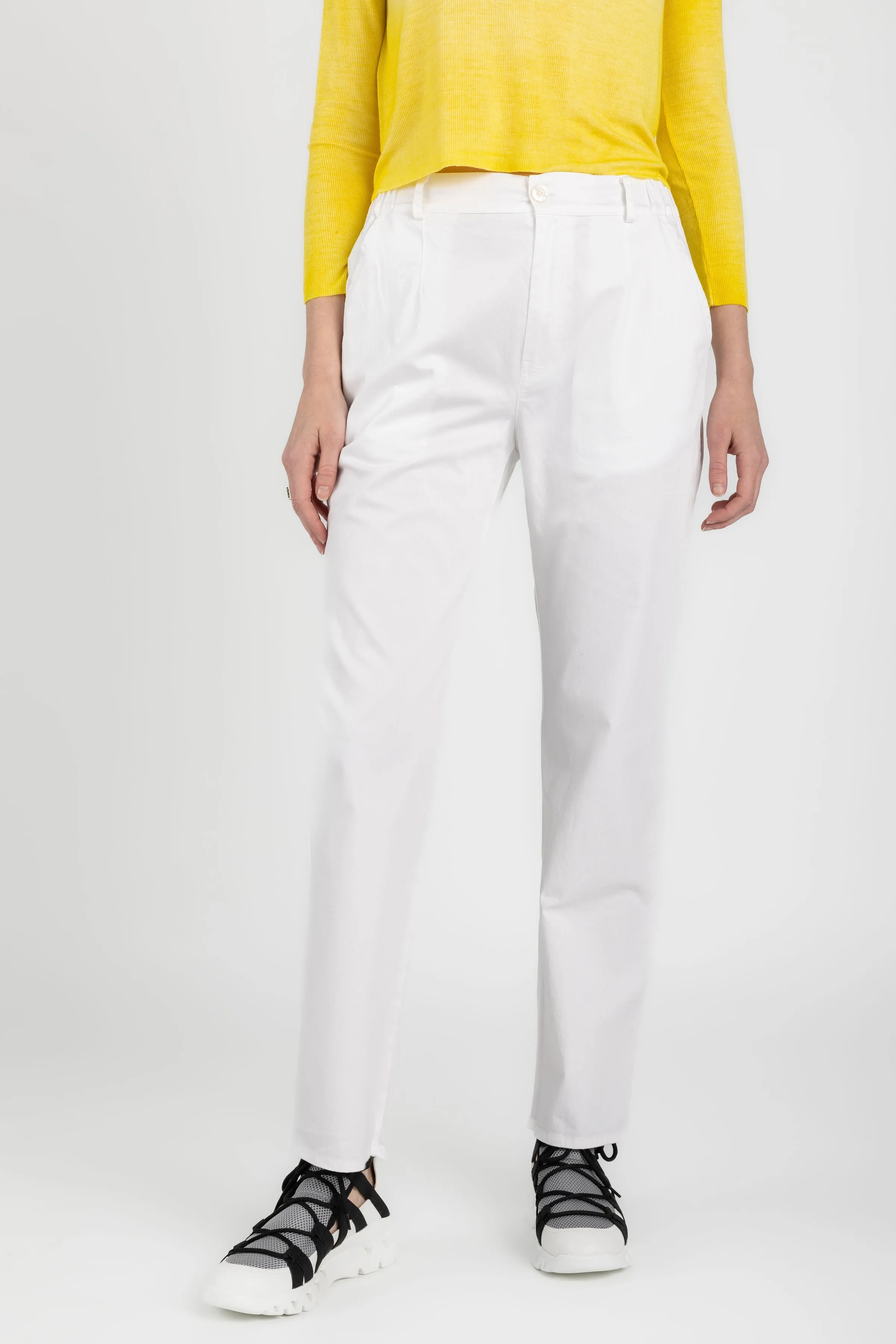 Cotton Trouser Pant in White