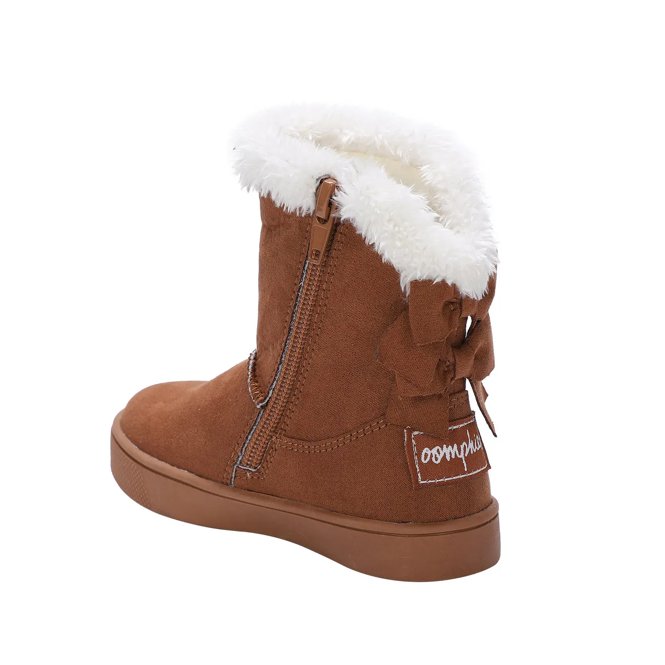 Daniela Faux Fur Boot with Bows | Chestnut