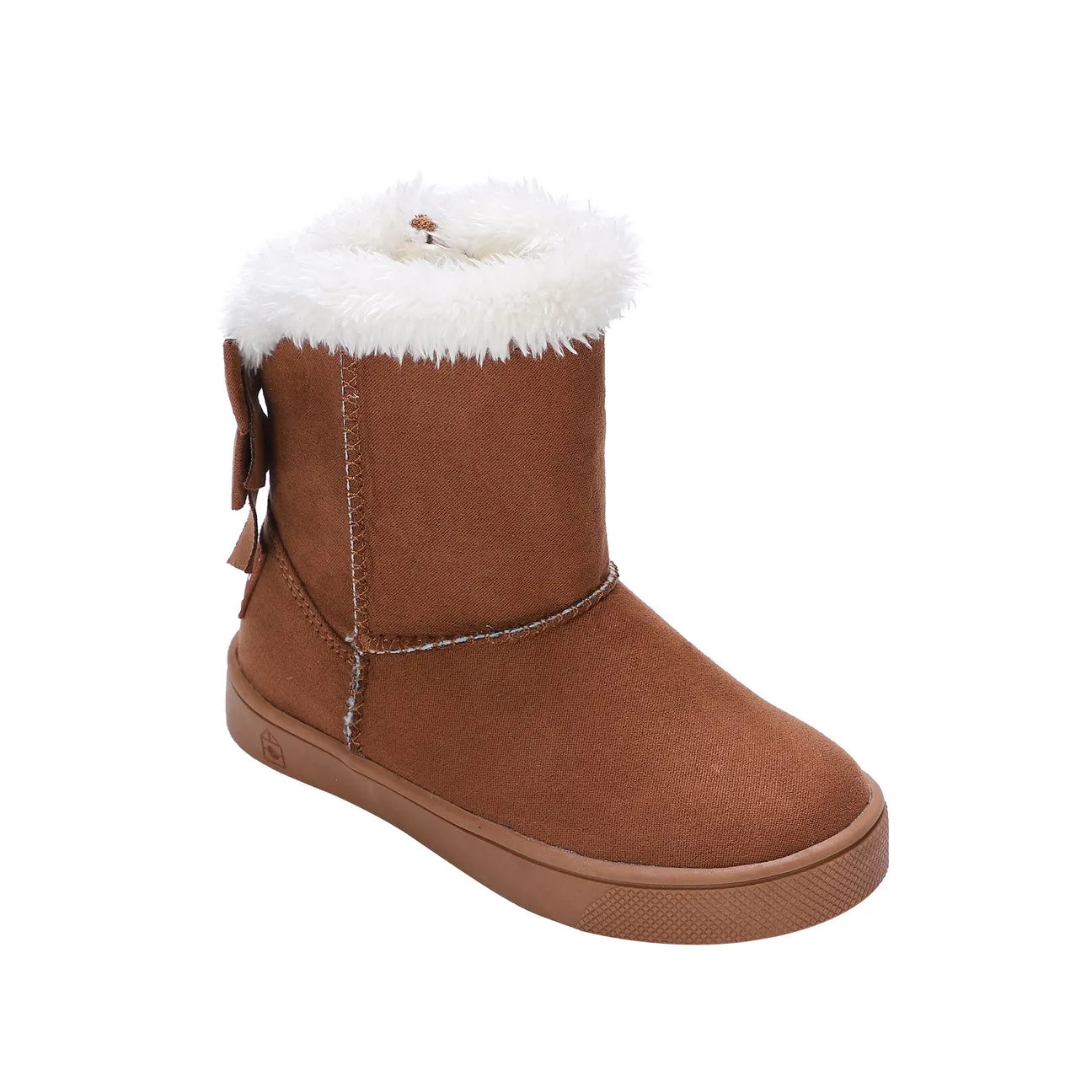 Daniela Faux Fur Boot with Bows | Chestnut