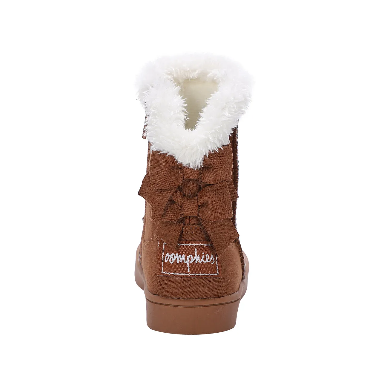 Daniela Faux Fur Boot with Bows | Chestnut