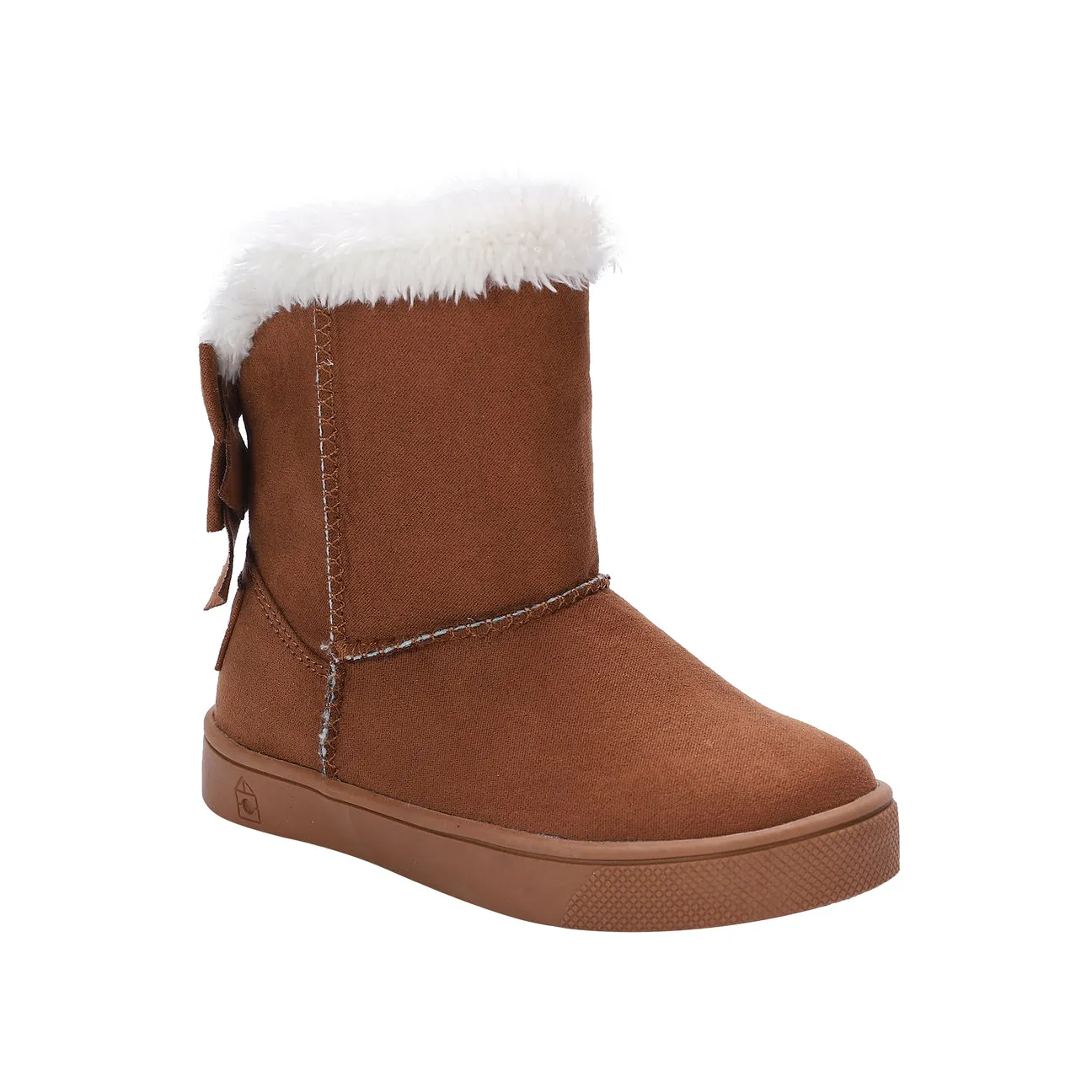 Daniela Faux Fur Boot with Bows | Chestnut