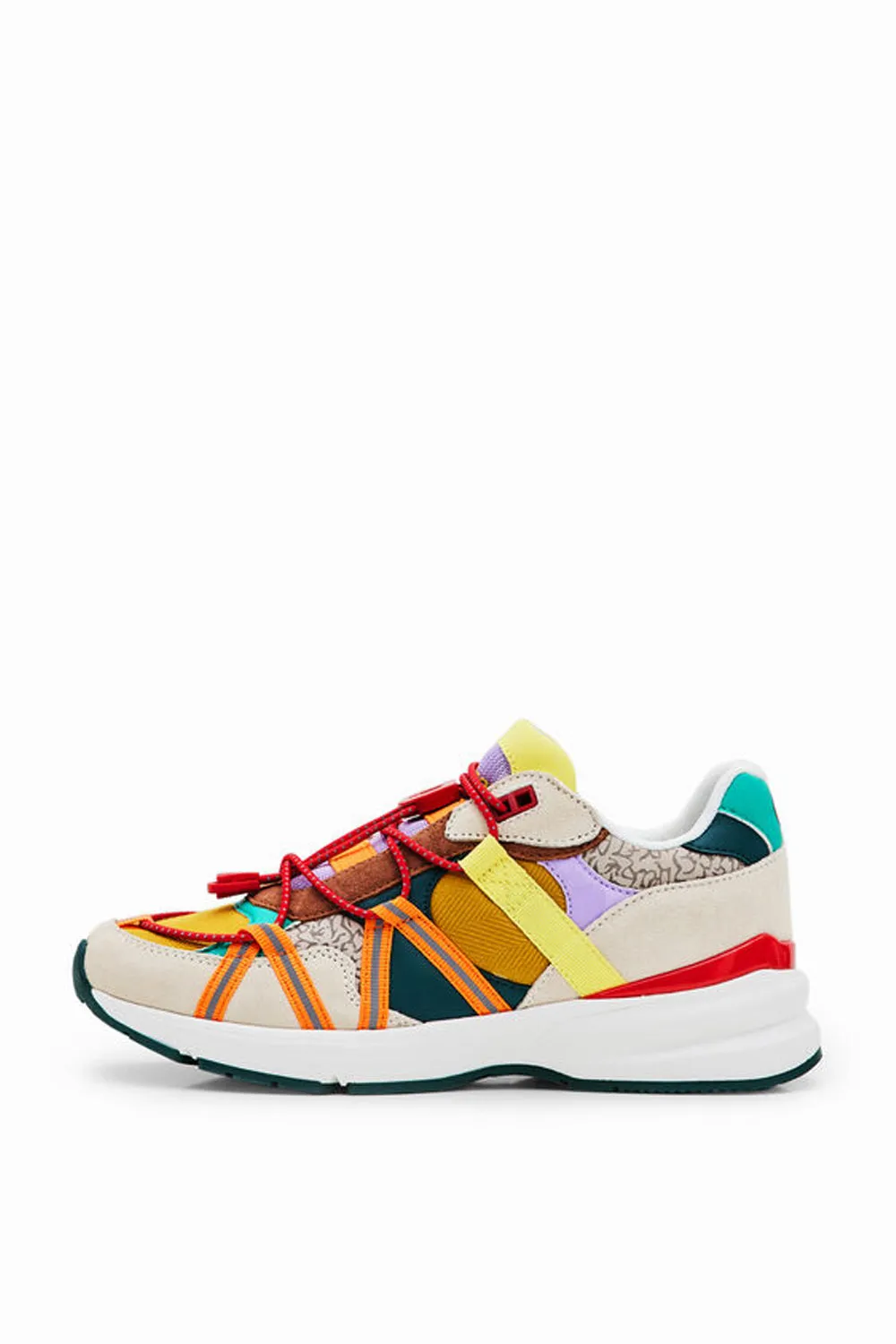 DESIGUAL PATCHWORK TREKKING DETAIL SNEAKER