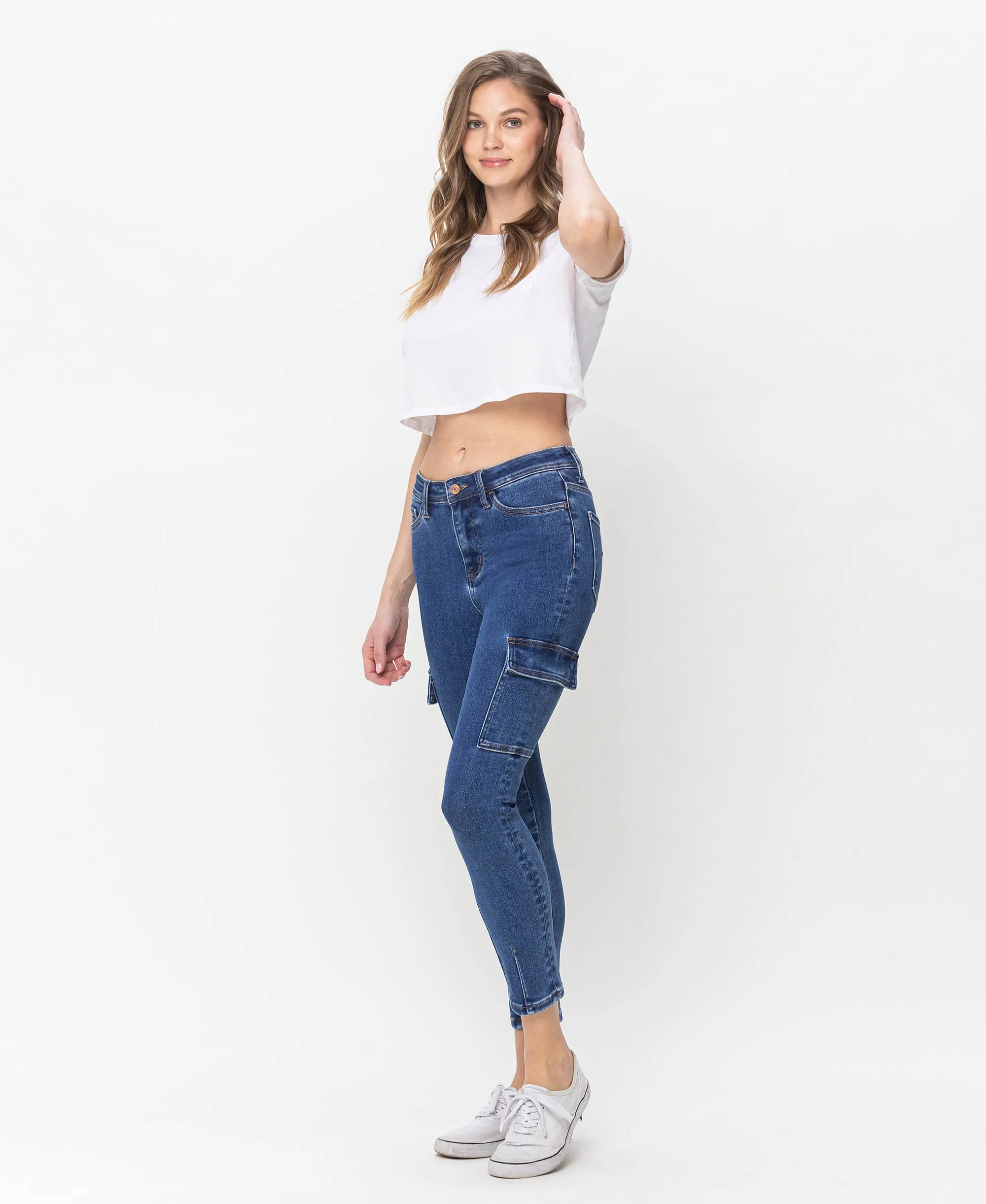 Distinguished - High Rise Crop Skinny Jeans