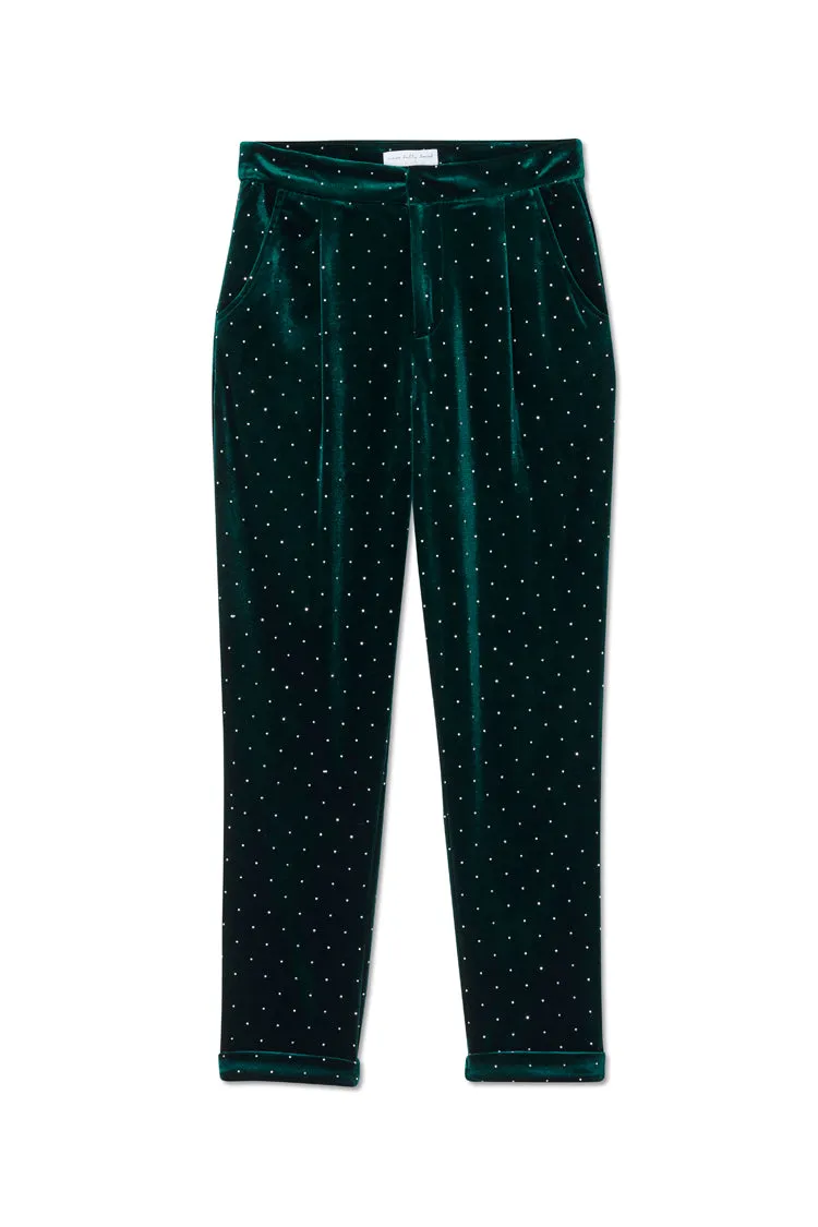 Emerald Velvet Quinn Trouser